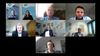 Screenshot der Videokonferenz des 1. Fachforums Nichteisenmetalle