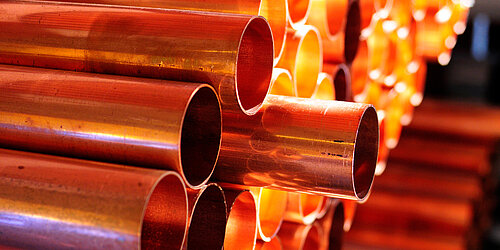 Foto von Kupferrohren