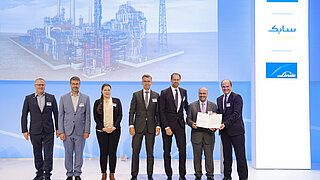 Übergabe des Förderbescheids im Rahmen des Programms „Dekarbonisierung in der Industrie“ für die Elektrifizierung des BASF-Steamcrackers in Ludwigshafen