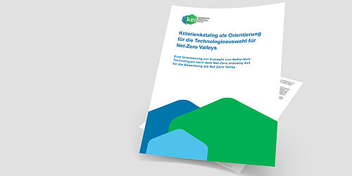 Titelseite des Impulspapiers Kriterienkatalog Net Zero Industry Act